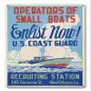 12 X 18 Satin Metal Sign - Recruiting Station Operations Small Boats view 1