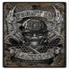 12 X 18 - Metal Sign - First In Firefighter view 1
