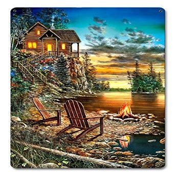12 X 18 Satin Metal Sign - Summer Pleasures