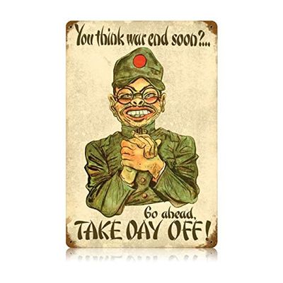 12 X 18 - Vintage Metal Sign - Take Day Off