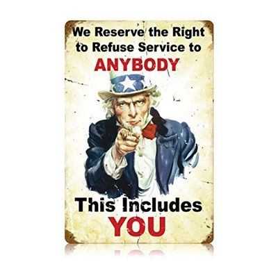12 X 18 Vintage Metal Sign - Refuse Service