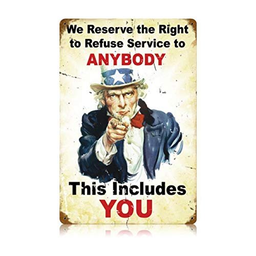 12 X 18 Vintage Metal Sign - Refuse Service