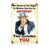 12 X 18 Vintage Metal Sign - Refuse Service view 1