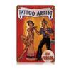 12 X 18 Vintage Metal Sign - Tattoo Artist view 1