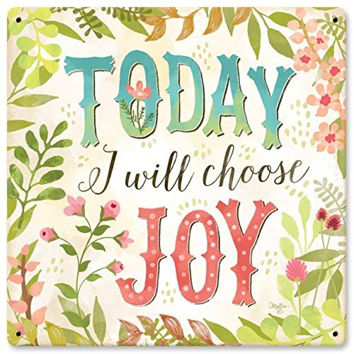 12 X 12 Satin Metal Sign - Today I Will Choose Joy