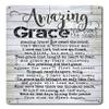 12 X 15 Satin Metal Sign - Amazing Grace view 1