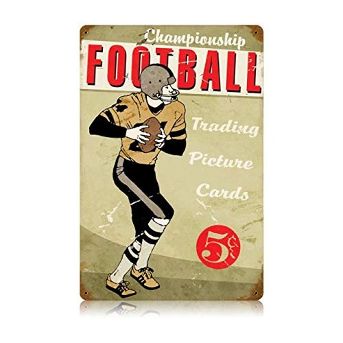 12 X 18 Vintage Metal Sign - Football