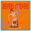 12 X 12 Satin Metal Sign - Jeepers Creepers Skeleton view 1