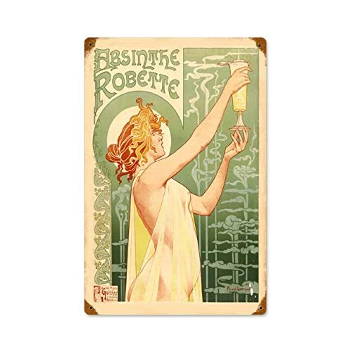 12 X 18 Vintage Metal Sign - Absinthe Robette