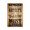 12 X 18 Metal Sign - Beware Tattoo Artist view 1