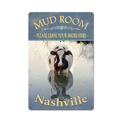 12 X 18 Satin Metal Sign - Mudroom Nashville
