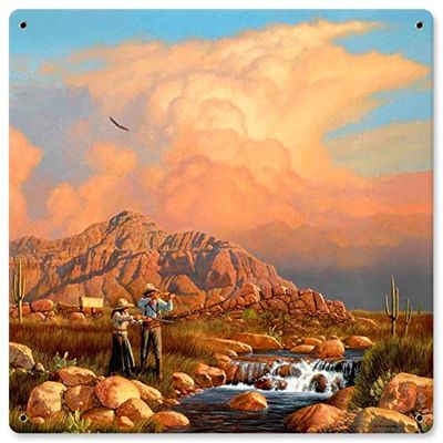 12 X 12 Satin Metal Sign Arizona Hunting