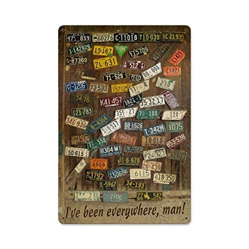 12 X 18 Satin Metal Sign - License Plates