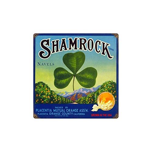 12 X 12 Vintage Metal Sign - Shamrock