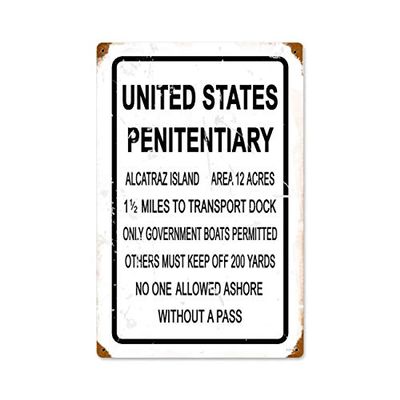 12 X 18 Vintage Metal Sign - Alcatraz