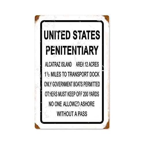 12 X 18 Vintage Metal Sign - Alcatraz