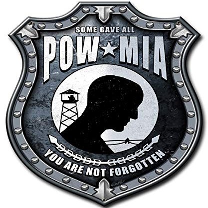 10 X 14 Plasma Metal Sign - Pow Mia