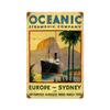 12 X 18 Vintage Metal Sign - Oceanic/W Wood Frame/W Wood Frame view 1