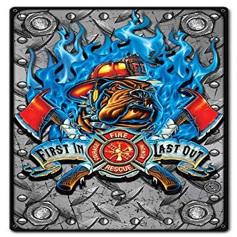 12 X 18 - Metal Sign - First In Last Out