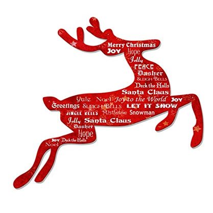 20 X 20 Plasma Metal Sign - Christmas Reindeer