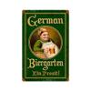 12 X 18 Vintage Metal Sign - German Biergarten view 1