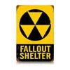 12 X 18 Vintage Metal Sign - Fallout Shelter view 1