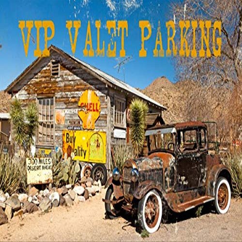 12 X 18 Vintage Sign - Photo Valet Parking/W Wood Frame/W Wood Frame