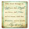 12 X 18 Satin Metal Sign - The Best Things In Life view 1