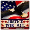 12 X 12 Satin Metal Sign - Justice For All view 1