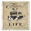 12 X 18 Satin Metal Sign - Farm Life Livestock view 1