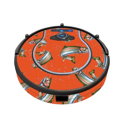 MightySkins Skin Compatible with Shark Ion Robot 750 Vacuum - Trout Collage | Protective, Durable, and Unique Vinyl Decal wrap Cover | Easy to Apply, Remove, and Change Styles | Made in The USA