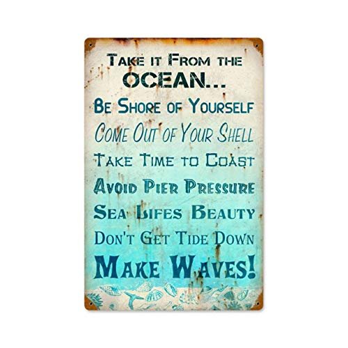 12 X 18 Vintage Metal Sign - Take It from Ocean