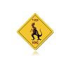 12 X 12 Metal Sign - T-Rex Xing view 1