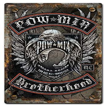 12 X 18 - Metal Sign - Pow Mia Brotherhood