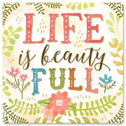 12 X 12 Satin Metal Sign - Life Is Full