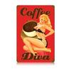 12 X 18 Vintage Metal Sign - Coffee Diva view 1