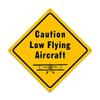12 X 12 Satin Metal - Sign Low Flying Aircraft view 1