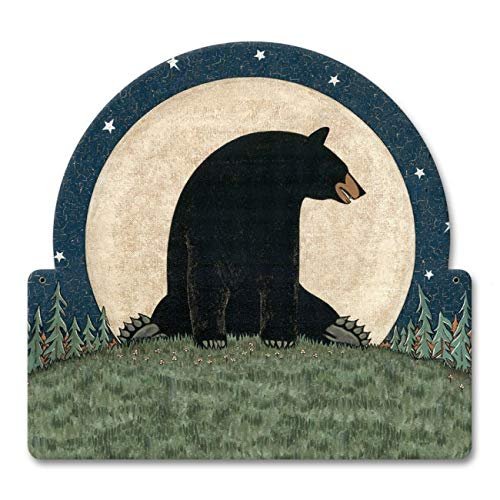 11 X 12 Plasma Metal Sign - Bear Moon
