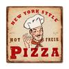 12 X 12 Vintage Metal Sign - New York Pizza view 1