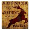 12 X 18 Satin Metal Sign - Anything For A Buck/W Wood Frame/W Wood Frame view 1