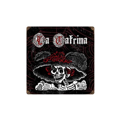 12 X 12 Vintage Metal Sign - La Catrina