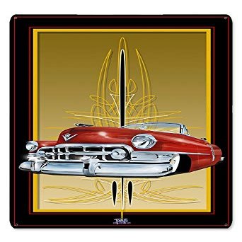 12 X 18 Satin Metal Sign - 50 Cadi Red