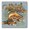 12 X 15 - Metal Sign - Trout Wicked Fishing view 1