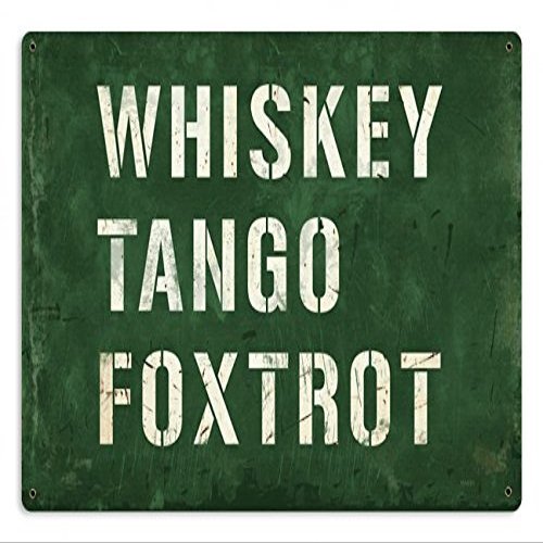 12 X 18 Metal Sign - Whiskey Tango Foxtrot