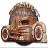 26 X 13 Satin 3D-Metal Signs - Rb167-3-D Hot Rod Metal Sign view 1