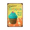 12 X 18 Metal Sign - Cupcakes Delicious view 1