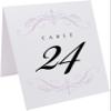 Classic Flourish Wedding Table Numbers, Lavender, 1-80, Double Sided, Tent or Use in a Stand, Great for Parties & Restaurants - Made in the USA view 2