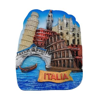 3D 5 Tourist Attractions of Italy Fridge Magnet,Home & Kitchen Decoration Magnetic Sticker, Italy Refrigerator Magnet Travel Souvenir Gift