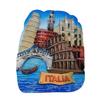 3D 5 Tourist Attractions of Italy Fridge Magnet,Home & Kitchen Decoration Magnetic Sticker, Italy Refrigerator Magnet Travel Souvenir Gift view 1
