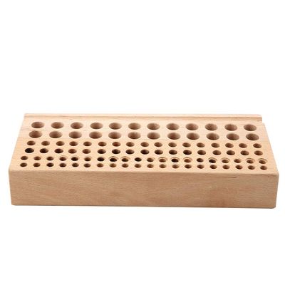 Leather Holder Tool Wooden Leather Punch Craft Tool Rack Leather Craft Tools Holder Rack, Leathercraft Stand Holder Organizer 98 Holes Multifunction Wooden Leathercraft Tool Stand Holder Organizer